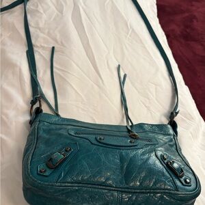Balenciaga Turquoise Crossbody Bag